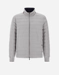 Herno REVERSIBLE COTTON CASHMERE RAIN AND ECOAGE BOMBER Pearl PI001130U131859409
