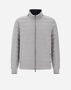 Herno REVERSIBLE COTTON CASHMERE RAIN AND ECOAGE BOMBER Pearl PI001130U131859409