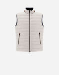 Herno REVERSIBLE COTTON CASHMERE RAIN AND ECOAGE SLEEVELESS JACKET Pearl PI001131U131859409