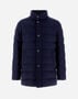 Herno CARCOAT IN EASY CASHMERE MIX Navy Blue PI001165U38117R9200