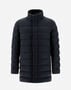 Herno COAT IN CASHMERE, SILK AND LIGHT FAUX FUR Navy Blue PI001175U380879200
