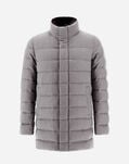 Herno COAT IN CASHMERE, SILK AND LIGHT FAUX FUR Grey PI001175U380879430