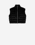 Herno RESORT WAISTCOAT IN DUSTY VELVET Black PI00123DR126319300