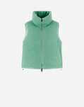 Herno RESORT WAISTCOAT IN MESH CLOUD Pastel Green PI00129DR334147114