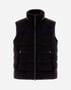 Herno SUEDE-LOOK SLEEVELESS JACKET Black PI0016UNW124549300