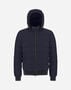 Herno BOMBER JACKET IN ECOAGE AND SILK CASHMERE New Blue PI0017UNW124569202
