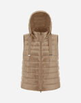 Herno SLEEVELESS JACKET IN NYLON ULTRALIGHT Camel PI001843D120172155