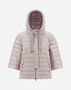 Herno CASHMERE SILK AND NYLON ULTRALIGHT A-LINE JACKET Grey Pearl PI001850D380879402