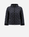 Herno NYLON ULTRALIGHT AND KNIT BOMBER JACKET Black PI001861D120179300