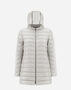Herno NYLON ULTRALIGHT AND TECHNO TAFFETÀ A-LINE JACKET Grey Pearl PI001874D120179402