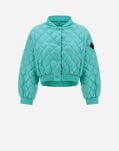Herno BOMBER JACKET IN NYLON ULTRALIGHT Aqua PI001875D120177102
