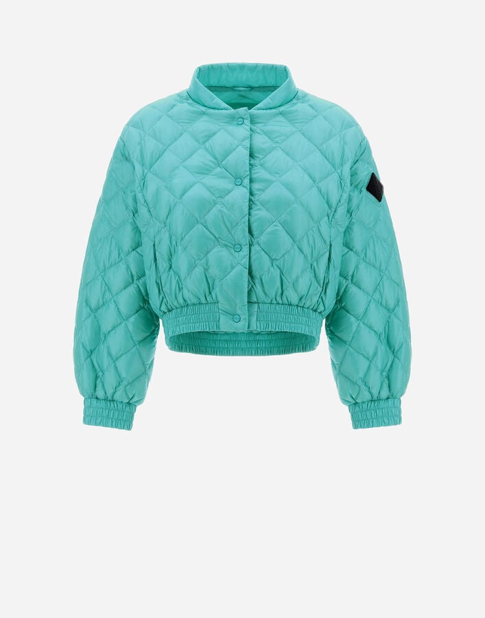 Herno BOMBER JACKET IN NYLON ULTRALIGHT Aqua PI001875D120177102