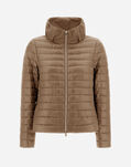 Herno NYLON ULTRALIGHT AND TECHNO TAFFETÀ BOMBER JACKET Camel PI001880D120172155