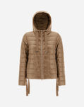 Herno BOMBER JACKET IN NYLON ULTRALIGHT Camel PI001893D120172155