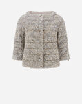 Herno EXCLUSIVE SPARKLY CAPE Camel/Grey PI001906D131812194