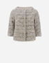 Herno EXCLUSIVE SPARKLY CAPE Camel/Grey PI001906D131812194