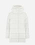 Herno A-SHAPE JACKET IN SATIN AND NEW LADY FAUX FUR White PI001934D12170Z1000
