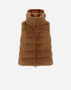 Herno VEST IN NEW LADY FAUX FUR Camel PI001937D126302157