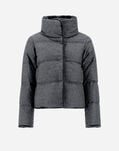 Herno CAPE IN CASHMERE, SILK AND NEW LADY FAUX FUR Grey PI001968D380879430