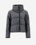 Herno CAPE IN CASHMERE, SILK AND NEW LADY FAUX FUR Grey PI001968D380879430