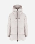 Herno A-SHAPE JACKET IN CASHMERE, SILK AND MONOGRAM Chantilly PI001982D380871985