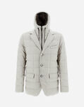 Herno CASHMERE AND SILK BLAZER Grey Pearl PI0019UNW380879402