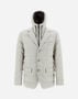 Herno CASHMERE AND SILK BLAZER Grey Pearl PI0019UNW380879402