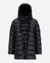 Herno NYLON ULTRALIGHT AND SILK CASHMERE A-LINE JACKET Black PI0024DNW120179300