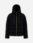 Herno SHINY KNIT BOMBER JACKET Black PI0025DNW125679300