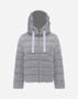 Herno SHINY KNIT BOMBER JACKET Pearl PI0025DNW125679409
