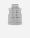 Herno SHINY KNIT SLEEVELESS JACKET Pearl PI0026DNW125679409