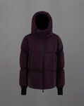 Herno LAMINAR A-SHAPE JACKET IN TECH CORDUROY EFFECT Eggplant PI00360DL128194880