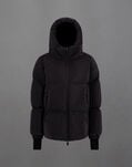 Herno LAMINAR A-SHAPE JACKET IN TECH CORDUROY EFFECT Black PI00360DL128199300