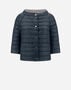 Herno NYLON ULTRALIGHT REVERSIBLE CAPE Blue/Grey PI0769D120179294