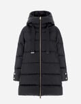 Herno A-SHAPE JACKET IN SATIN Black PI1304D12170Z9300