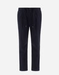 Herno TROUSERS IN LIGHT COTTON STRETCH Navy Blue PT000010U131649200