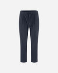 Herno RESORT TROUSERS IN SUEDE EFFECT Resort Blue PT00001UR124549209