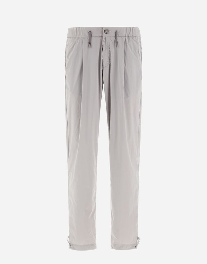 Herno RESORT TROUSERS IN LIGHT NYLON STRETCH Light Grey PT00002UR12431SZ9433