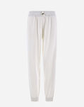 Herno VISCOSE SWEATER AND TECHNO TAFFETÀ TROUSERS White PT000033D500691000