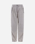 Herno PRINTEX H TROUSERS White/Blue PT000037D12611P1092