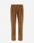 Herno TROUSERS IN LINEN VELVET Camel PT000053U126512157