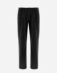 Herno TROUSERS IN LINEN VELVET Grey PT000053U126519480