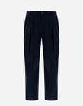 Herno TROUSERS IN LIGHT PINSTRIPE Navy Blue PT000061U126499200