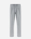 Herno TROUSERS IN STRONG WOOL SWEATER Light Grey PT000065U500779406