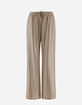 Herno TROUSERS IN METALLIC FLANNEL EFFECT Sand PT000067D126412000