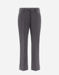 Herno TROUSERS IN SOFT WOOL Iron PT000073D126469487