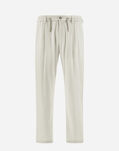 Herno RESORT TROUSERS IN CASHMERE SILK Ivory PT00007UR380871200