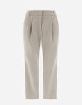 Herno TROUSERS IN FLANNEL FEELING Chantilly PT000080D126401985