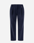 Herno TROUSERS IN FLANNEL FEELING Navy Blue PT000080D126409200