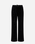 Herno TROUSERS IN MARBLED VELVET Black PT000083D12639S9300